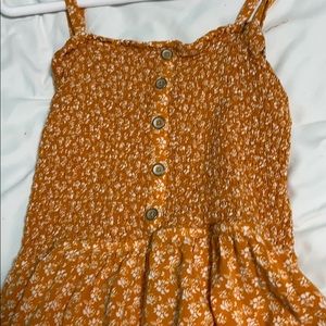 cute orange romper